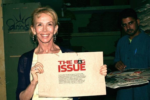 The Big Issue, Sting & Trudie Styler launch ‘The Bag Issue’