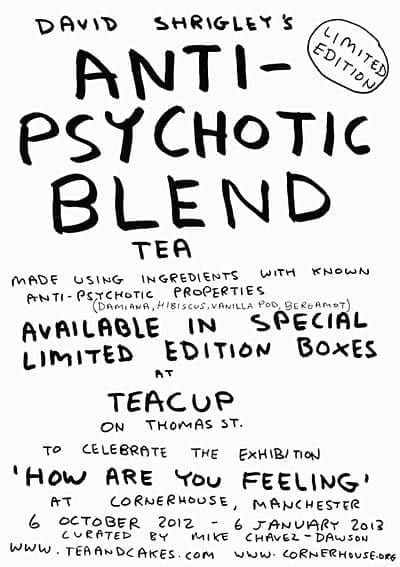 David Shrigley Tea art