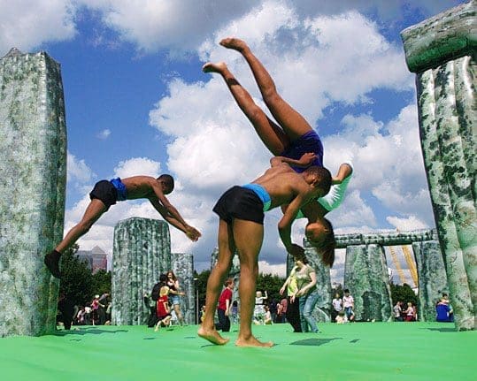 inflatable Stonehenge