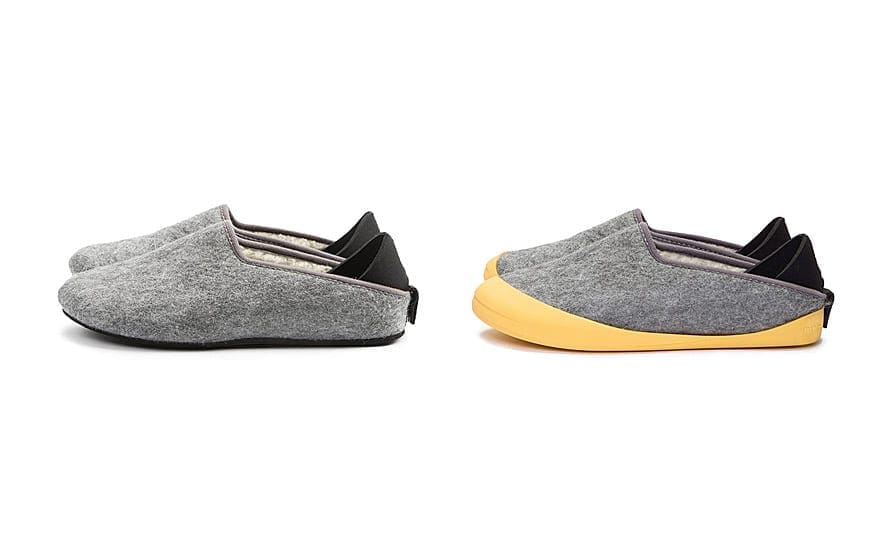 Feet up, Fire on, with mahabis very modern slippers