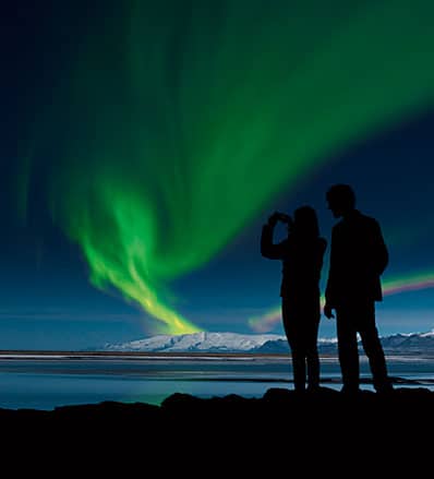 Iceland – Witness the northern lights as you bathe in the secret lagoon