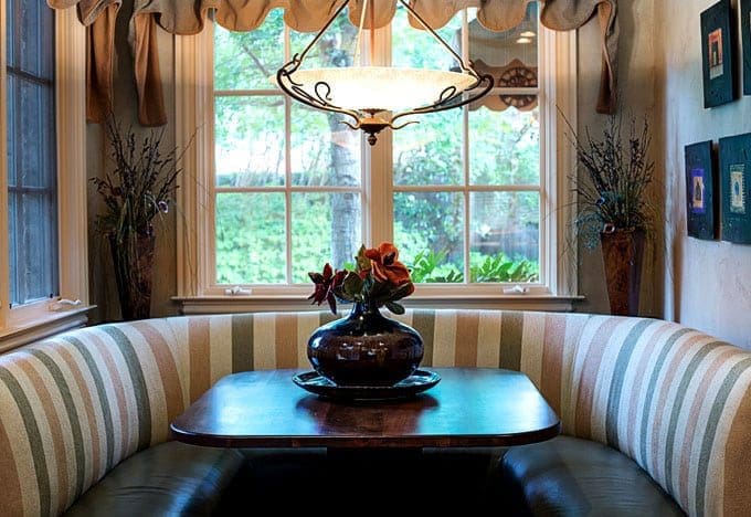 stylish breakfast nook