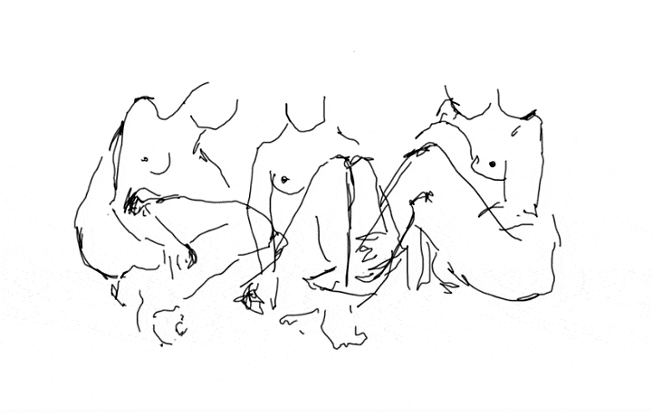 Life drawing with my friend Lucas Thomas Thompson