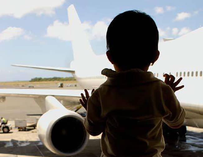 Making flying with kids stress free