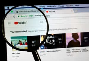 YouTube account