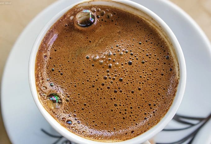 coffee with an espresso machine
