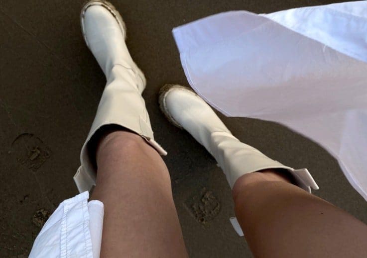How to style knee-high boots for women over 40