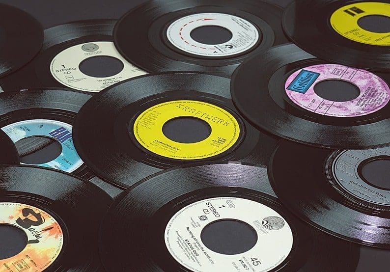 vinyl records back